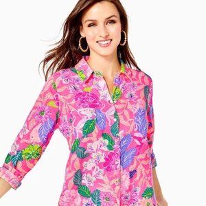 Lilly Pulitzer Sea View Button Down Top